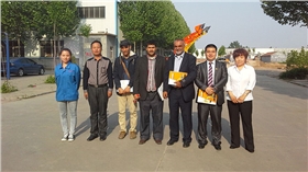 也门客户来公司考察签订单