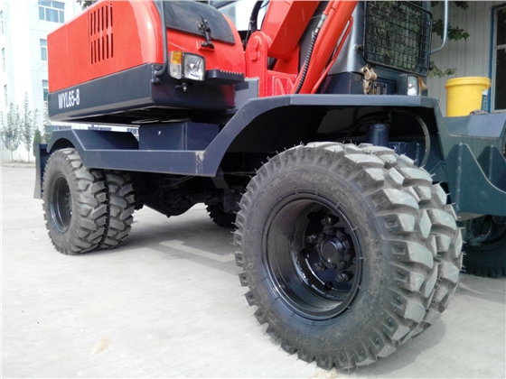 轮式挖掘机轮胎保养