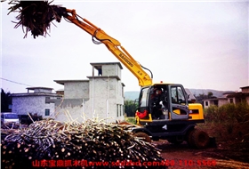 山东宝鼎挖掘机厂家轮式95抓木机产品