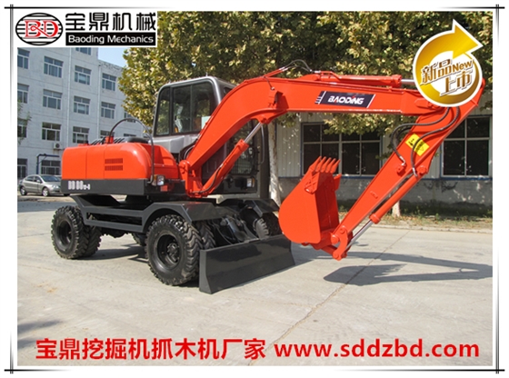山东宝鼎新80轮式挖掘机抓木机产品图 山东宝鼎新80轮式挖掘机抓木机产品图