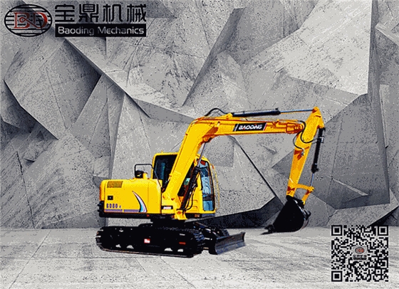 宝鼎挖掘机厂家新款80挖掘机图片360&deg;展示