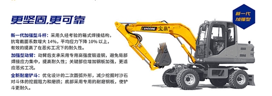 宝鼎80轮胎式挖掘机 宝鼎80轮胎式挖掘机