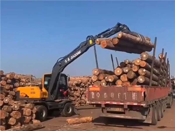 轮式抓装机 轮式抓装机