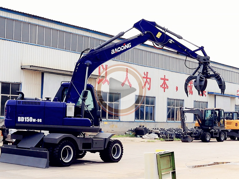 油电混合动力专用抓铁机吸铁机宝鼎BD150W准备下线