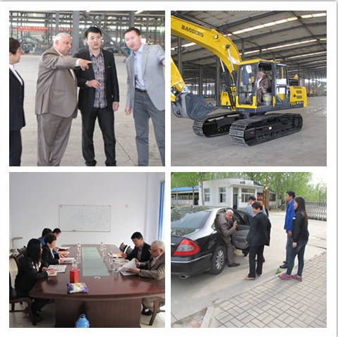 沙特客商考察宝鼎挖掘机 沙特客商考察宝鼎挖掘机