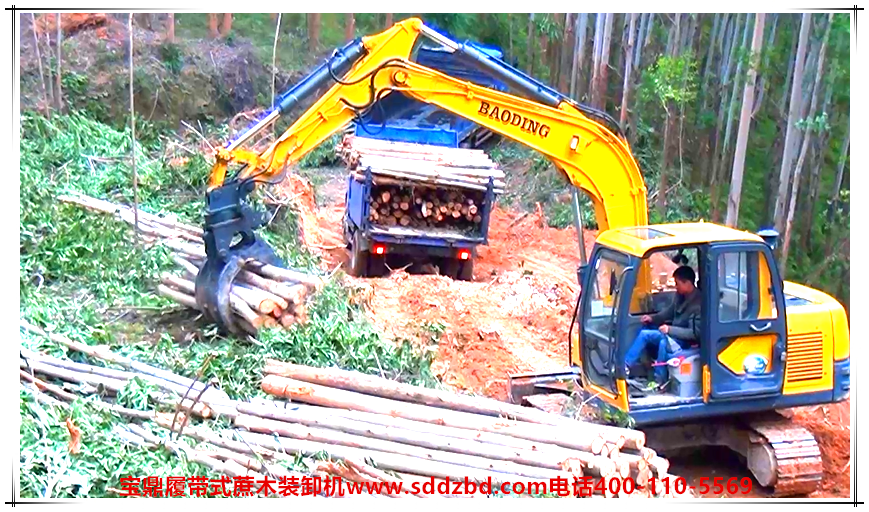 山东宝鼎履带式蔗木装卸机甘蔗抓装机产品 山东宝鼎履带式蔗木装卸机甘蔗抓装机产品