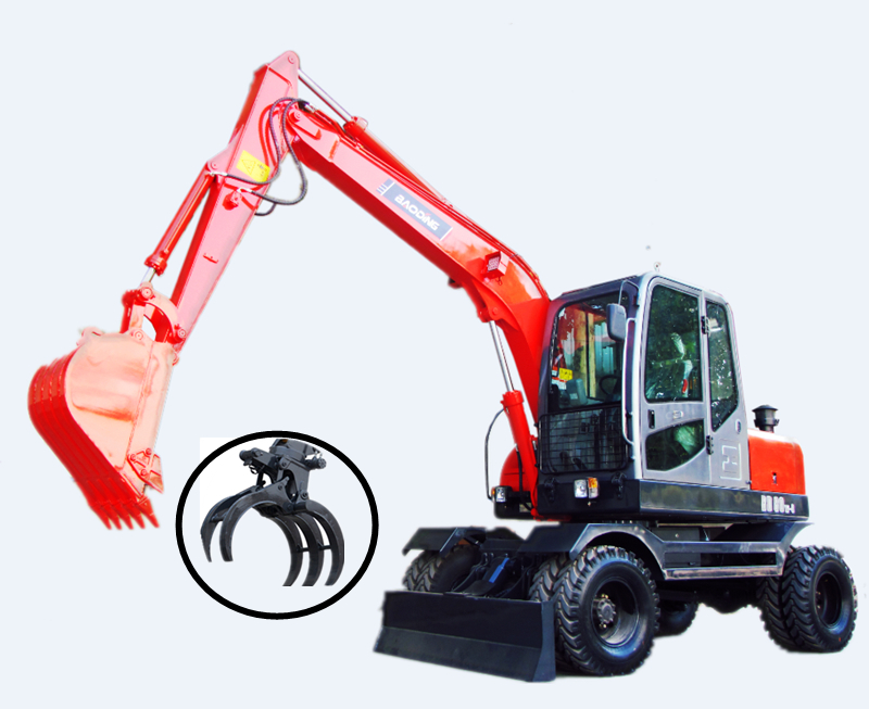 宝鼎80胶轮挖掘机 宝鼎80胶轮挖掘机