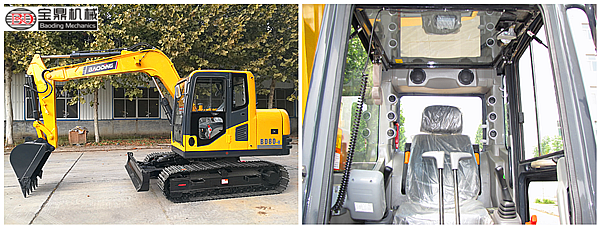 宝鼎80挖掘机驾驶室全面升级更加豪华人性化 宝鼎80挖掘机驾驶室全面升级更加豪华人性化