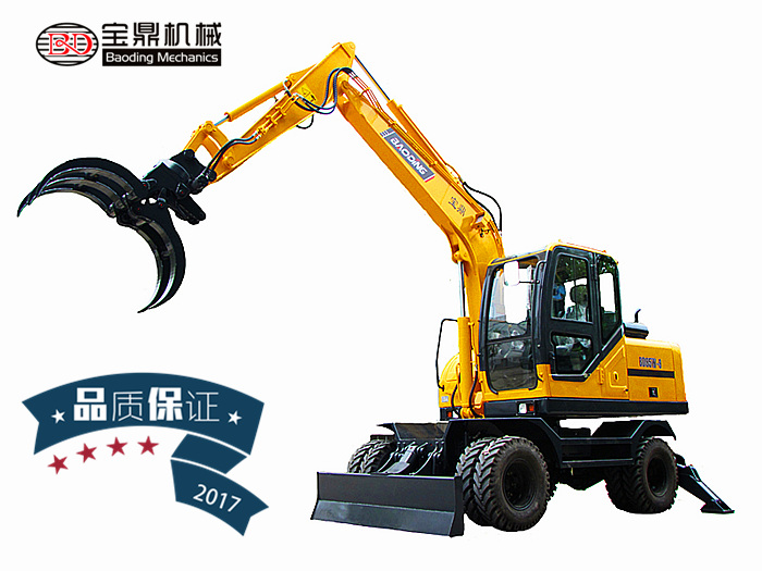 宝鼎新款95轮式抓木机