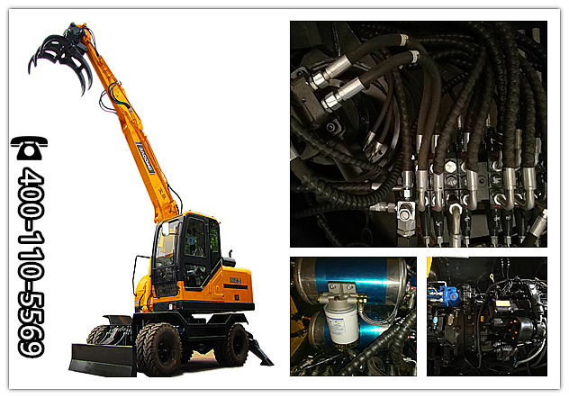 宝鼎抓木机95型号电喷配置抓木机图片介绍