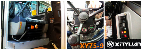 新源75轮式挖掘机驾驶室布局图