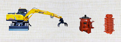 宝鼎轮式抓木机采用进口液压系统 宝鼎轮式抓木机采用进口液压系统