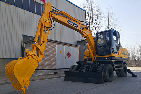 宝鼎轮式挖掘机抓木机图片