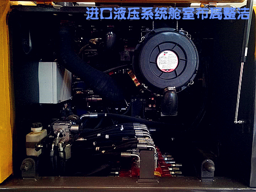 宝鼎新款95轮式挖掘机液压系统布局整齐 宝鼎新款95轮式挖掘机液压系统布局整齐