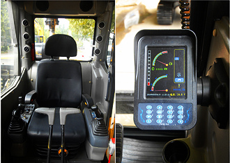 宝鼎90履带抓木机驾驶室布局图展示 宝鼎90履带抓木机驾驶室