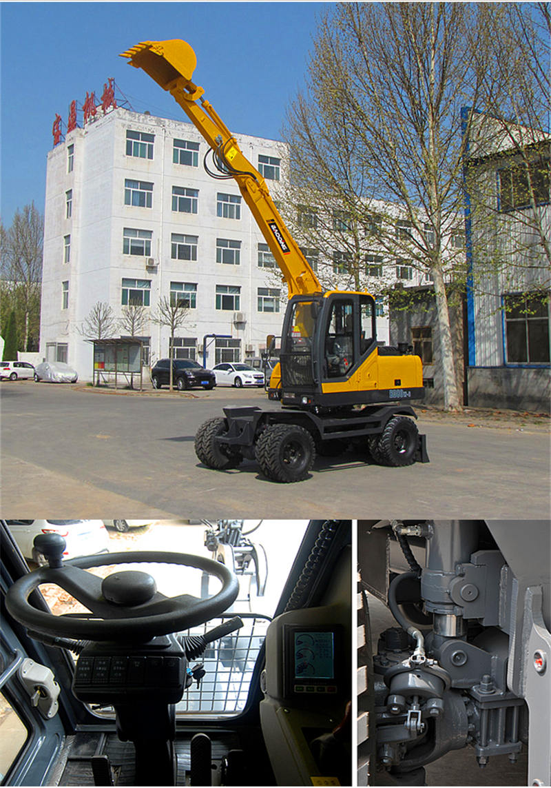 宝鼎BD80W-8轮式挖掘机 宝鼎BD80W-8轮式挖掘机实况图片