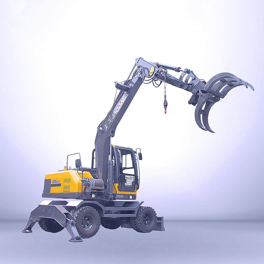 轮式挖掘机抓木机 轮式挖掘机抓木机