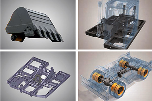 小型轮式挖掘机结构件 小型轮式挖掘机结构件