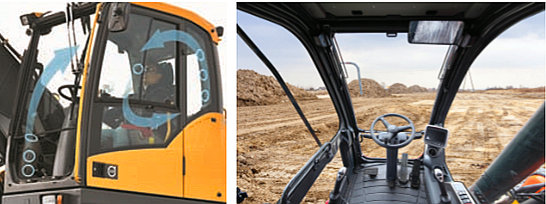 小型轮式挖掘机驾驶室 小型轮式挖掘机驾驶室