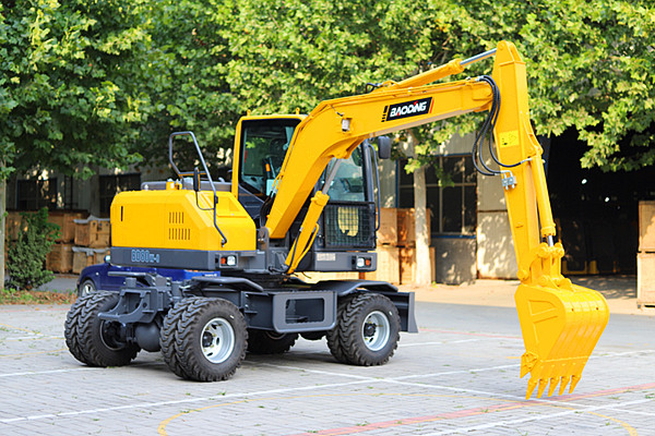 宝鼎BD80W小型轮式挖掘机 宝鼎BD80W小型轮式挖掘机