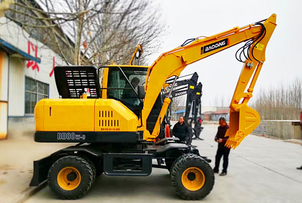 宝鼎轮式80挖机 宝鼎轮式80挖机