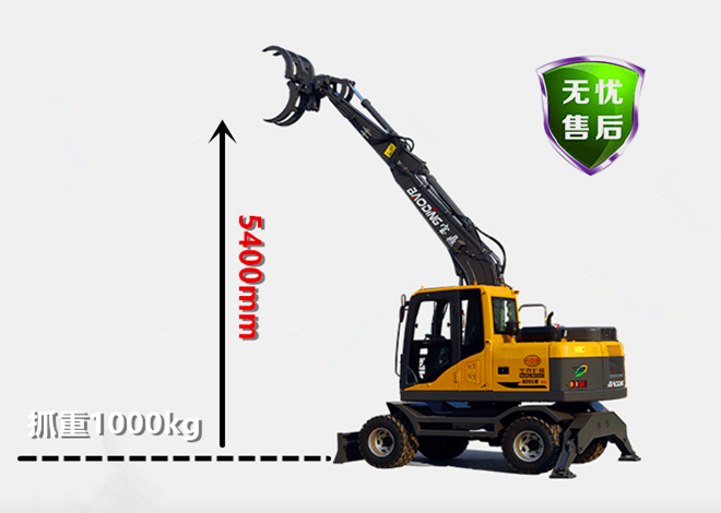 宝鼎BD95B轮式抓木机图片