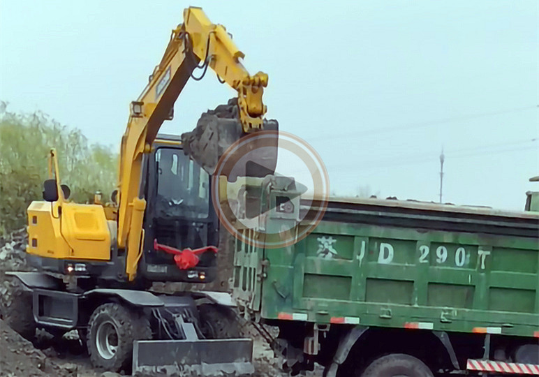 液压轮式挖掘机 液压轮式挖掘机