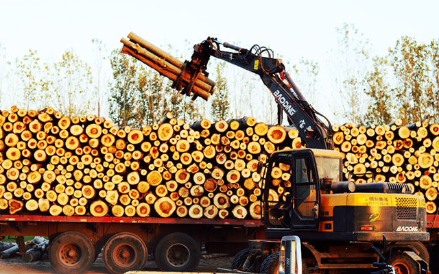 宝鼎挖掘机抓木机 宝鼎挖掘机抓木机