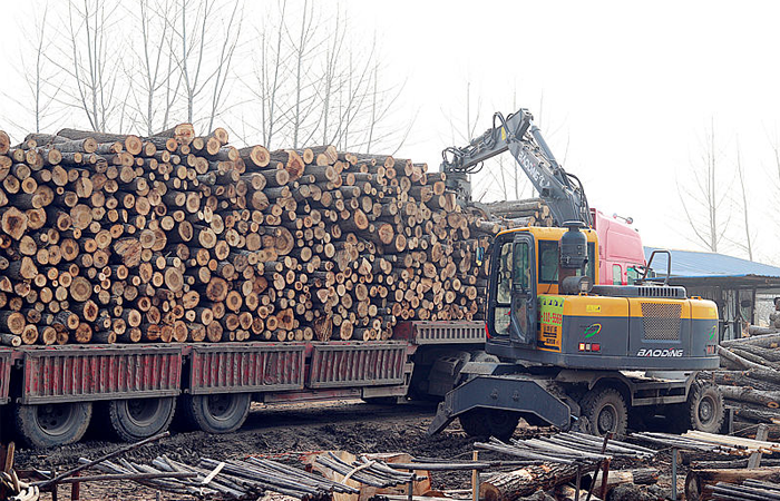 轮式抓木机 轮式抓木机