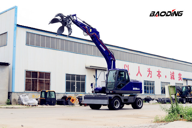 宝鼎轮式抓铁机 宝鼎轮式抓铁机