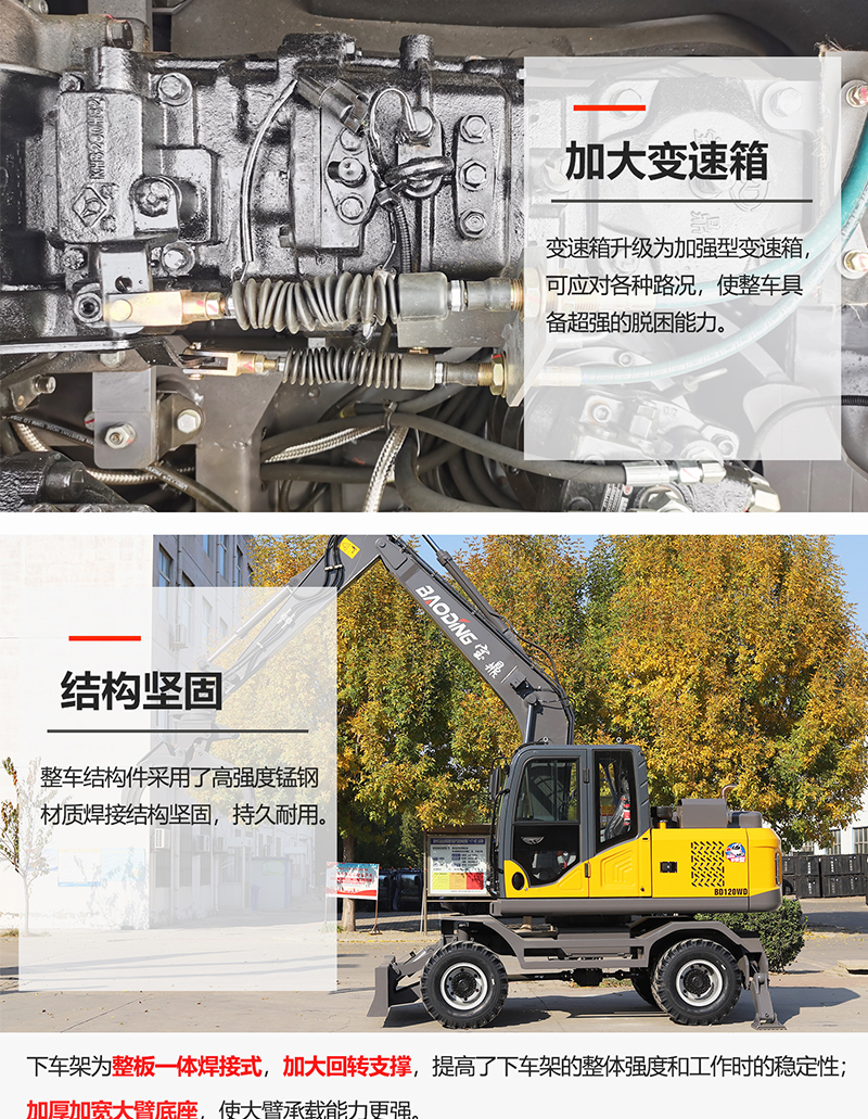 宝鼎120WD轮式抓木机