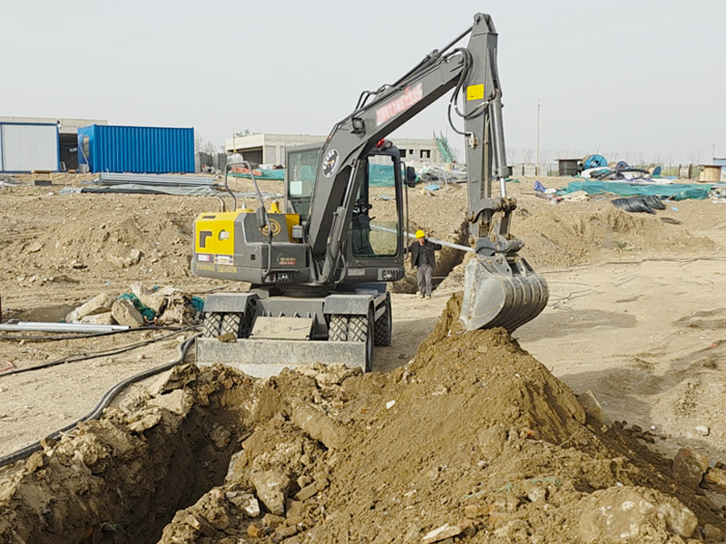 宝鼎BD80X轮式挖掘机 宝鼎BD80X轮式挖掘机